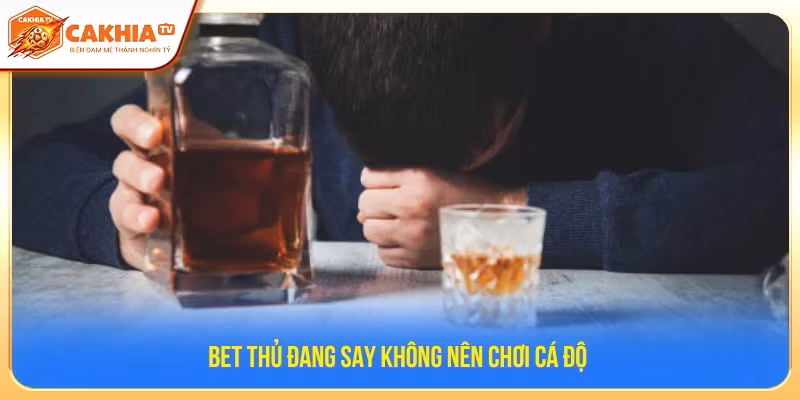 Người chơi đang say không nên chơi cá độ 