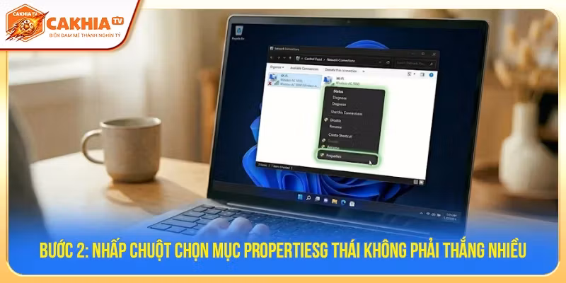Nhấp chuột chọn mục Propertiesg