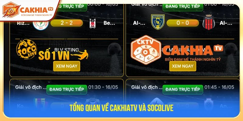 So sánh APK CakhiaTV và Socolive tổng quan