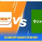 So sánh App CakhiaTV và 90 Phut