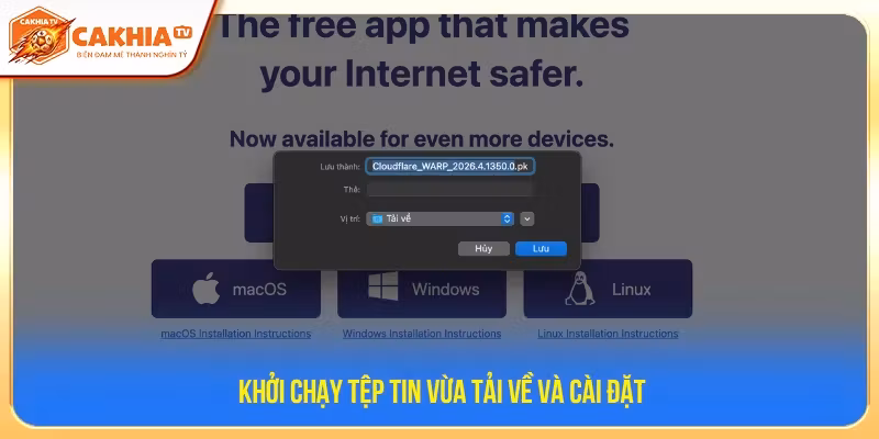 Tải file cài đặt 1.1.1.1 về mày