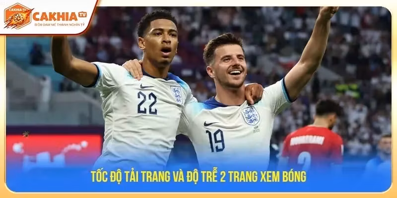 Tốc độ tải trang và độ trễ 2 trang xem bóng